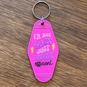 Hand Crafted Pink Key Holder Keychain